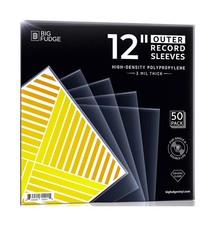 Big Fudge 12" Vinyl Record Sleeves - Outer Sleeves 50 Pack - Cr... USA FAST SHIP