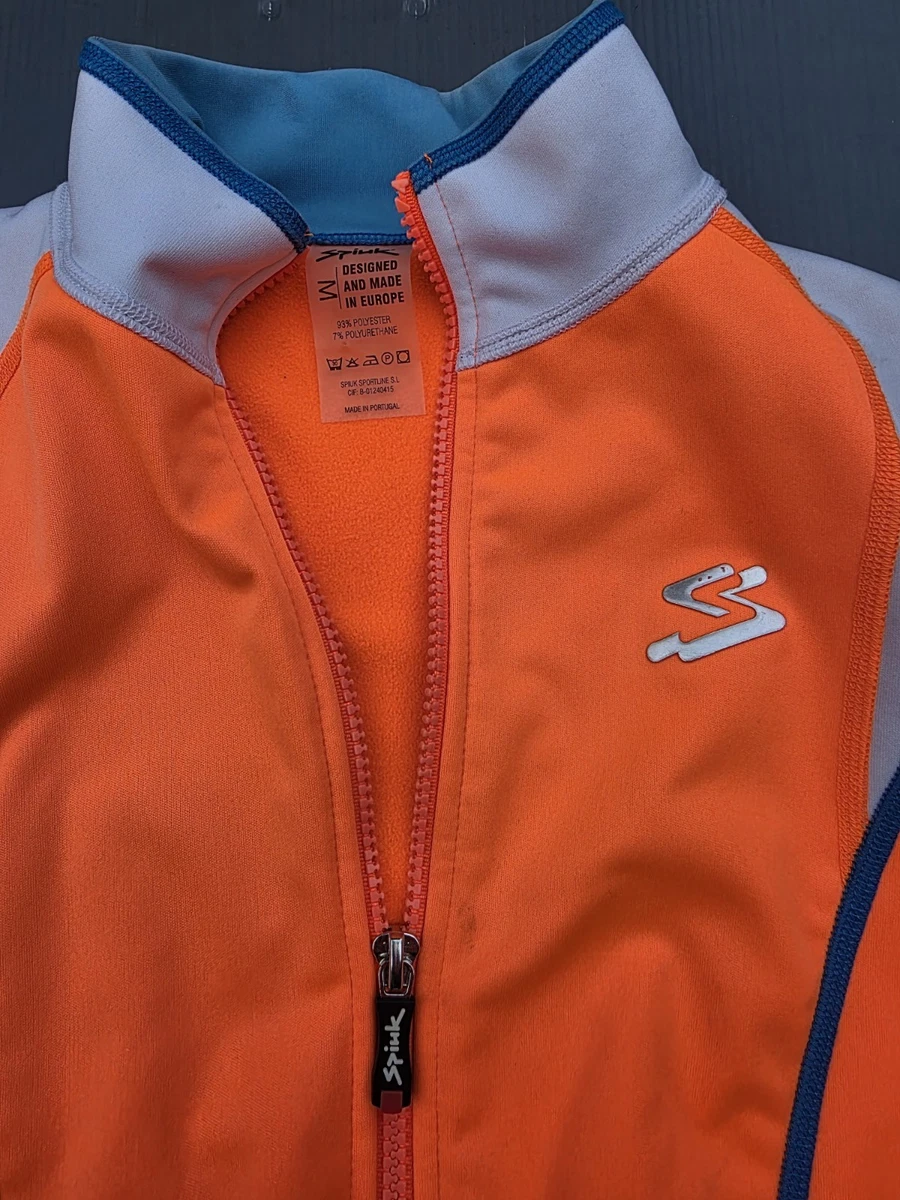 Splunk Women's Thermal Windstopper Cycling Jacket Orange & Black Size Medium VGC