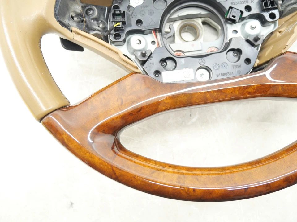 二手木纹方向盘带桨移 2007 - 2013 梅赛德斯奔驰 S550 原始设备制造商 — 第 4/4 张图片