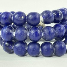 Dogon Cobalt Blue Trade Beads 38 Inch