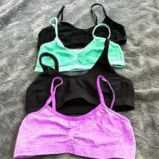 Cat Jack Lot of 4 Sports Bras/Bralettes Size S Multicolor Pullover Wireless