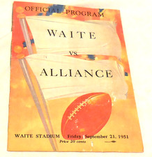 1951 ad official Program Waite Vs Alliance September 21 Football Toledo Ohio VTG