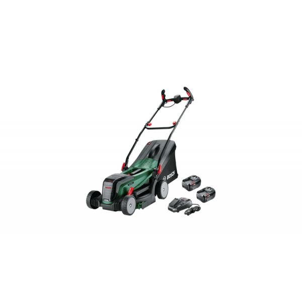 Bosch Home & Garden Verde Tosaerba, Universalrotak 2X18v-37-550 (Batteria Ricaricabile) - Immagine 2