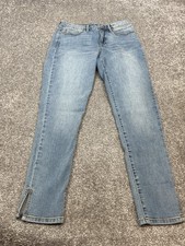 Sofia Jeans Rosa Curvy Super High Rise Skinny Slit Ankle Size 6