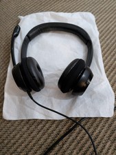 Logitech H390 USB Wired On-Ear Headset Boom Mic Volume Control Black