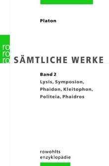 Platon. Sämtliche Werke Bd.2: Lysis, Symposion, Phaidon,... | Buch | Zustand gut