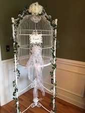 French Victorian Large Bird Cage 6 ft Approx Wedding Card Holder