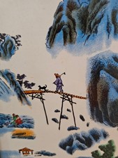 陶瓷古董原创中国风绘画和卷轴| eBay