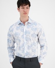 Bar III Dress Shirt Men's Size S 14-14.5 32/33 Slim-Fit Amalfi Stretch 70
