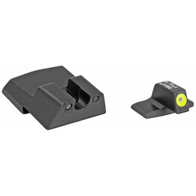 Trijicon 600602 HD Night Sights  Green/Tritium Yellow Outline Front Sight-Green 