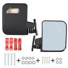 Golf Cart Side Mirrors W/ Led Arrow Turn Signal For EZGO Club Car YAMAHA