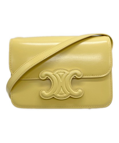 Celine Classic Cuir Triomphe Bag 199243BF4 Yellow with Box Women's #TFB967