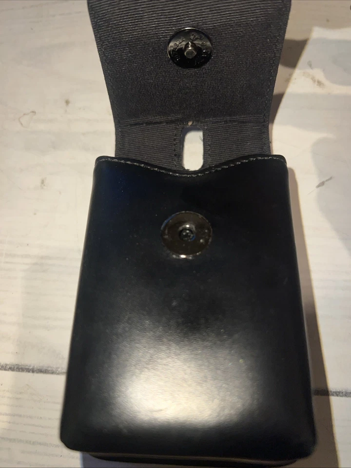 Estuche compacto de cuero para cámara Canon PowerShot correa para muñeca con lazo de cinturón Foto 3 de 3