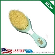 BRUSH KING Soft Curved Hair Brush #1950 - Extra Long Boar Bristles - 360 Waves,