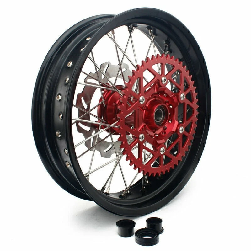 For Honda 17" Supermoto Wheels Discs Sprocket Adapter Kit  CRF250R CRF450R 13-19 - Image 3 of 4