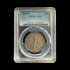 1938-D Walking Liberty Silver Half Dollar 50C 90% Silver PCGS VF25 - 0389