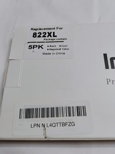 822XL T822XL Ink Cartridge for Epson Workforce Pro WF-3820 WF-4820 WF-4833 5Pack