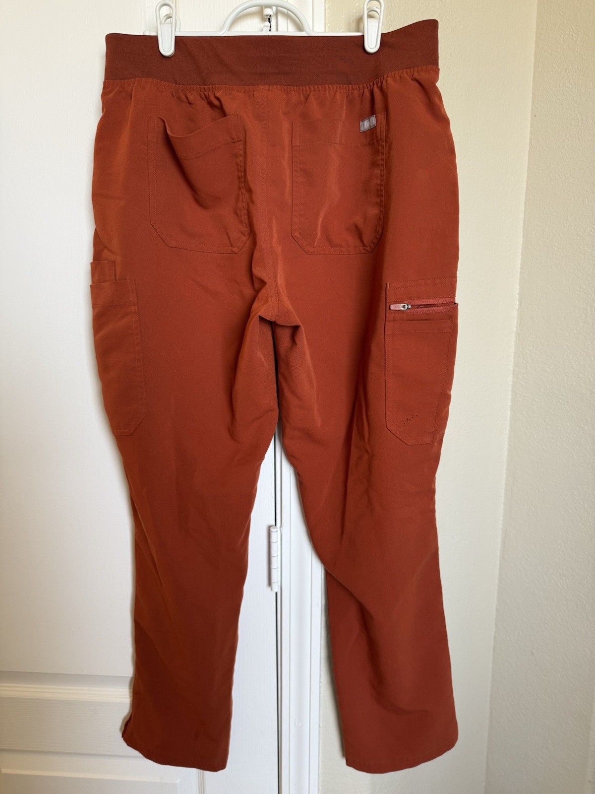 FIGS Technical Collection Scrub Pants Rust Solid … - image 2