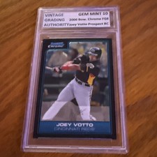 2006 Bowman Chrome Baseball Joey Votto Futures Game Prospects Rookie Gradec/10