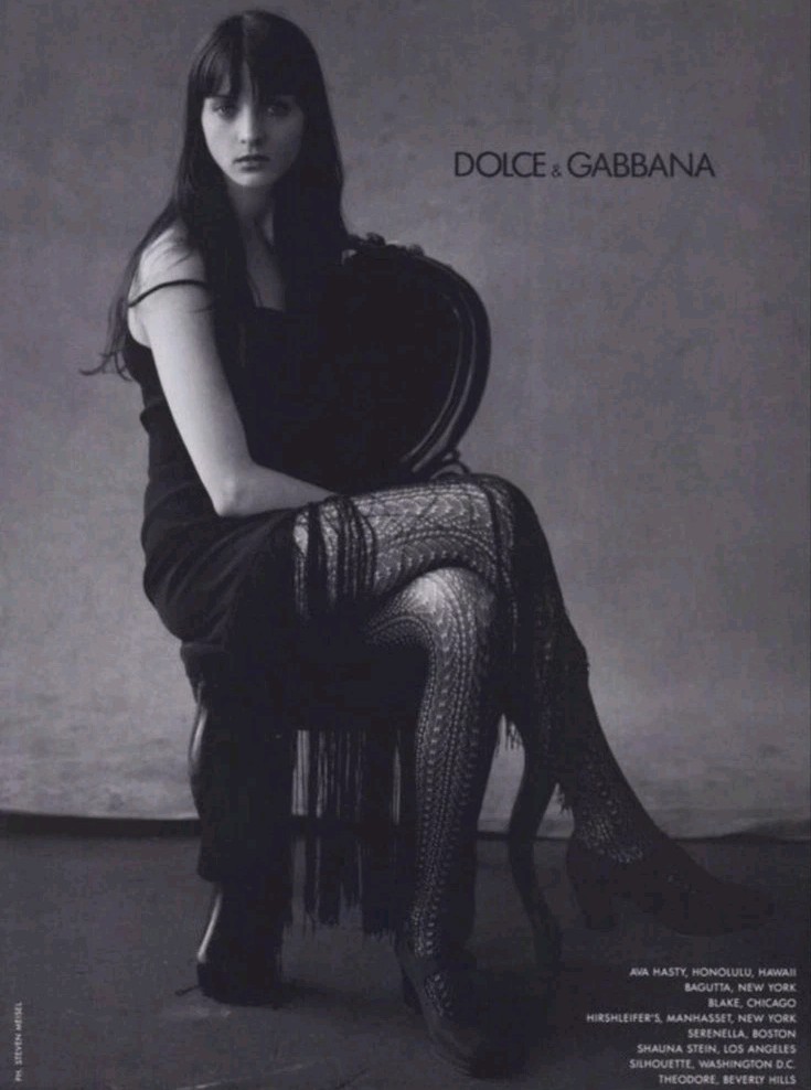 DOLCE AND GABBANA Editorial Vintage Velvet DRESS SZ IT42 Collectible image 3