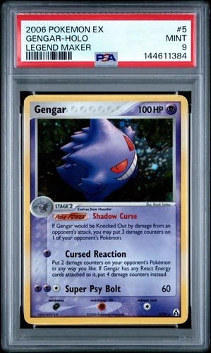 Pokémon TCG - Gengar 2006 Legend Maker Rare Holo - PSA 9 - New Cert Number!!!