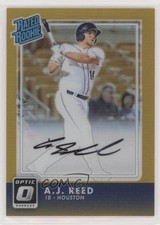 2016 Panini Donruss Optic Rated Rookies Signatures Gold 1/10 AJ Reed Auto 0c6