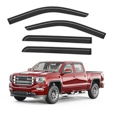 Outside-Mount Window Rain 14-18 Silverado/Sierra 1500 2500HD 3500HD Crew Cab