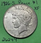 1926 S Peace Dollar  $1 Xf Extra Fine US Coin