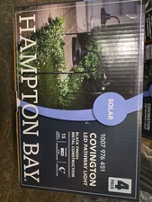Hampton Bay Covington Solar LED Pathway Lights 4 Pack