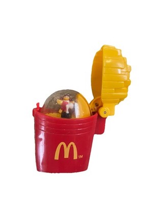McDonald s Pommes Spielzeug Sammlerstück Happy Meal Vintage Aufzieh Ente 1996 Flip Top 
