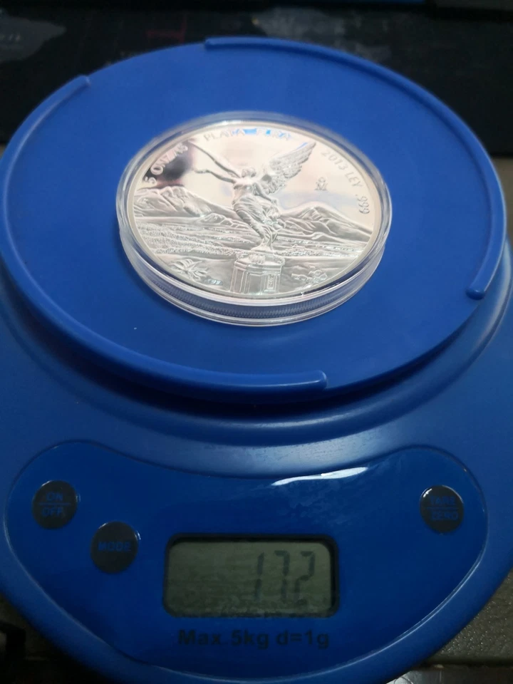 MESSICO 5 ONCE 2013 LIBERTAD ARGENTO PURO .999 PROOF CON CUSTODIA - Immagine 3 di 4