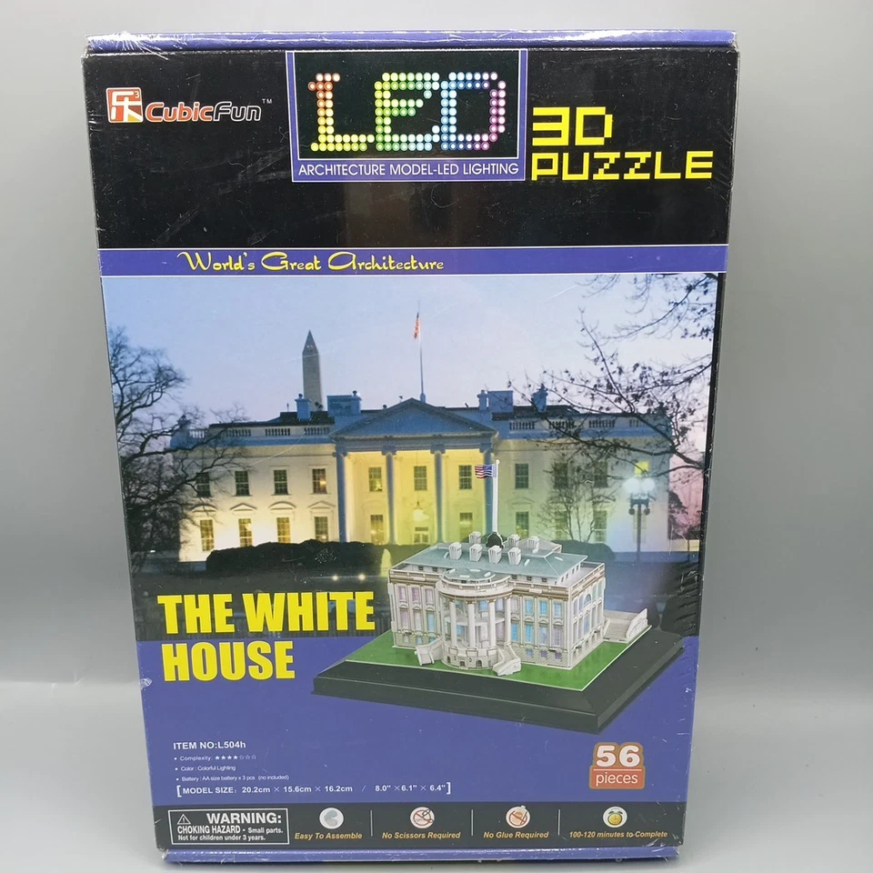 CubicFun 3D Puzzle of The White House in Washington D.C., USA - Image 2 of 4