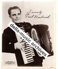 GIULIETTI FISARMONICA ARTISTA PAUL NORRBACK/ FISARMONICA FINLANDESE FOTO 8x10