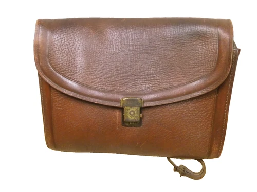 30er/40er Cartable Sac Braun Cuir 26x34 30s 40s Vintage