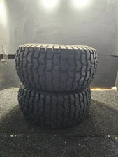 (QTY 2) Carlisle Turf Saver 18X8.50-8 Lawn & Garden Tubeless Tire & Wheel 2 Ply