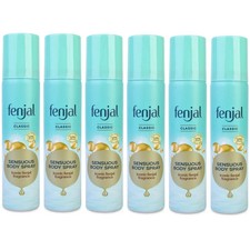 6 x Fenjal Classic Sensuous Body Spray 75ml – Iconic Fenjal Fragrance 