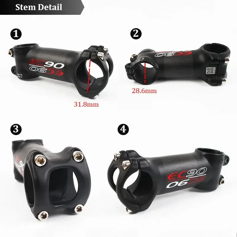 31.8mm Mountain Bike Handlebar Stem 6/17degrees 60-120mm Cycling Accesorios - Image 4 of 4