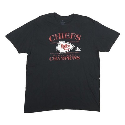 FANATICS Herren Chiefs Super Bowl Champions Grafik T-Shirt XL Schwarz Kurzarm