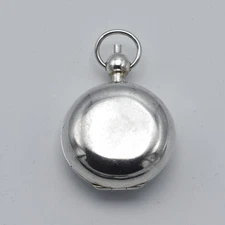 Modern Sterling Silver Sovereign Case Plain Polished Finish 925 Solid Silver