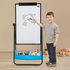 Whiteboard Easel Magnetic White Board Dry Erase Portable Boards with Stand