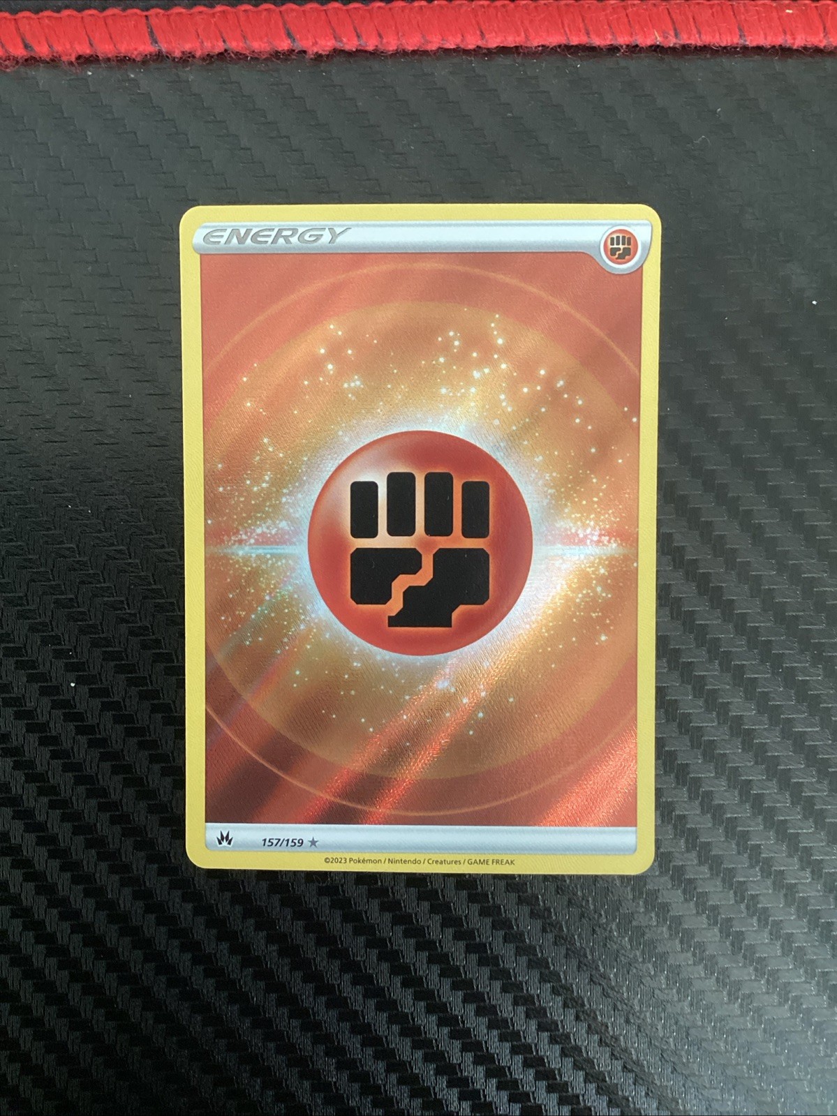 Fighting Energy (Texture Full Art) Holo Ultra Rare Crown Zenith 157/159 NM