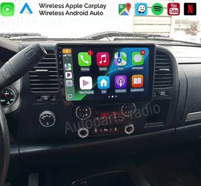 4+32G GMC Silverado Sierra 2007-2013 Android 14 Apple Carplay Car Stereo Radio