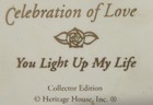 Heritage House Trinket Music Box Celebration Of Love- Song-You Light Up My Life — photo 6