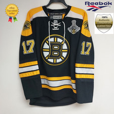 REEBOK CCM RARE BRUINS 2011 STANLEY CUP CHAMPS MILAN LUCIC JERSEY W/FIGHT STRAP