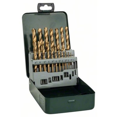 Bosch Accessories 2607019437 Promoline HSS Metall-Spiralbohrer-Set 19teilig 1