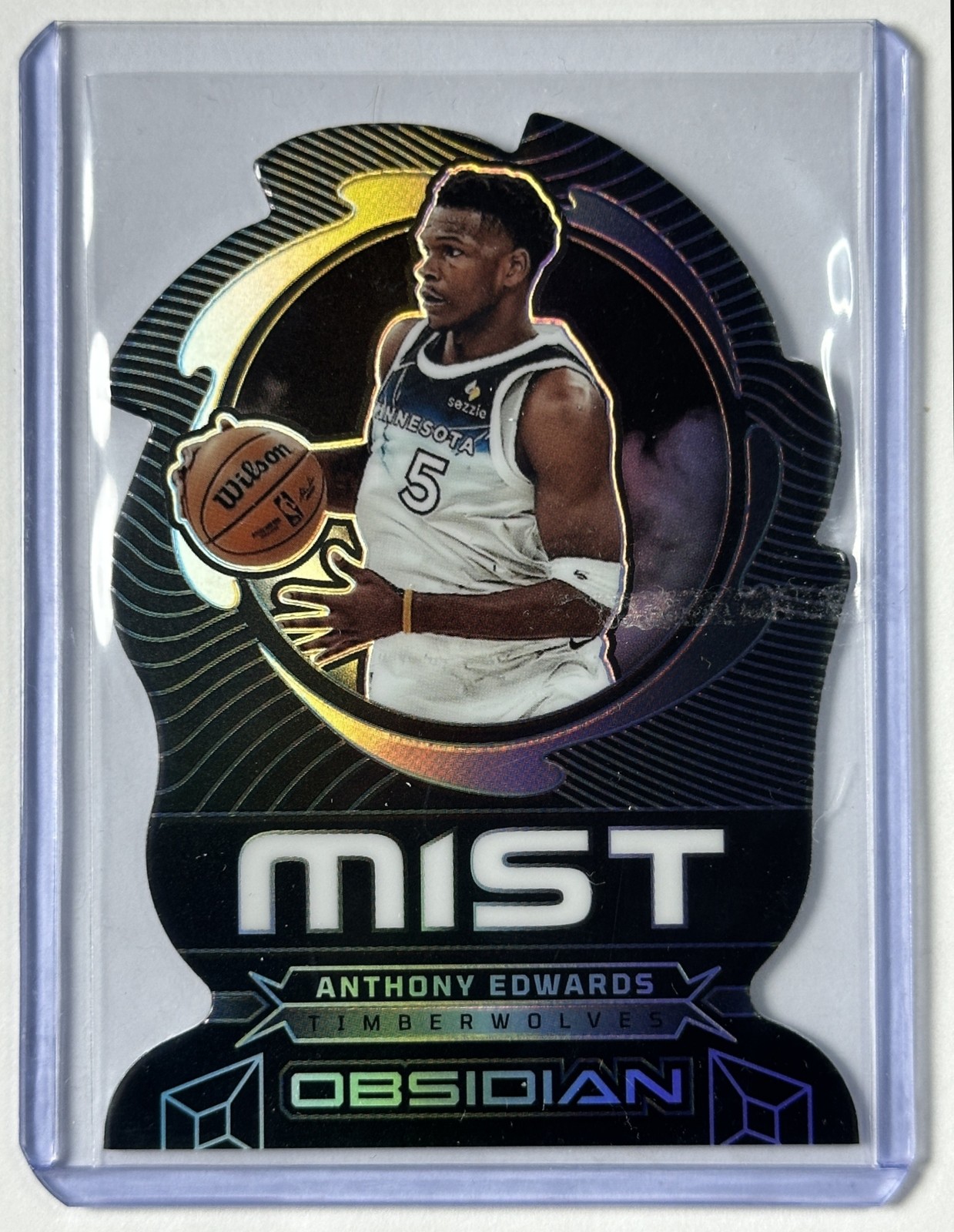 ANTHONY EDWARDS 2024-25 PANINI OBSIDIAN #8 MIST TIMBERWOLVES