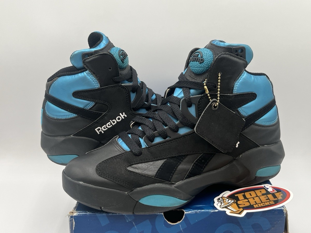 Reebok Shaq Attaq Black Azure 2013 Size 8.5 Shaquille O'Neal