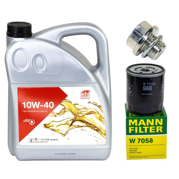 MotoröL Filter Set Febi 10W-40 5 Liter + Schraube FüR Suzuki Grand Vitara I-image