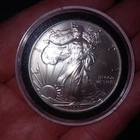 2021 AMERICAN SILVER EAGLE 1 oz .999 Silver, Brillant Uncirculated - In Airtite