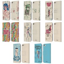 OFFICIAL MIRACULOUS LADYBUG SKETCHES LEATHER BOOK CASE FOR APPLE iPOD TOUCH MP3